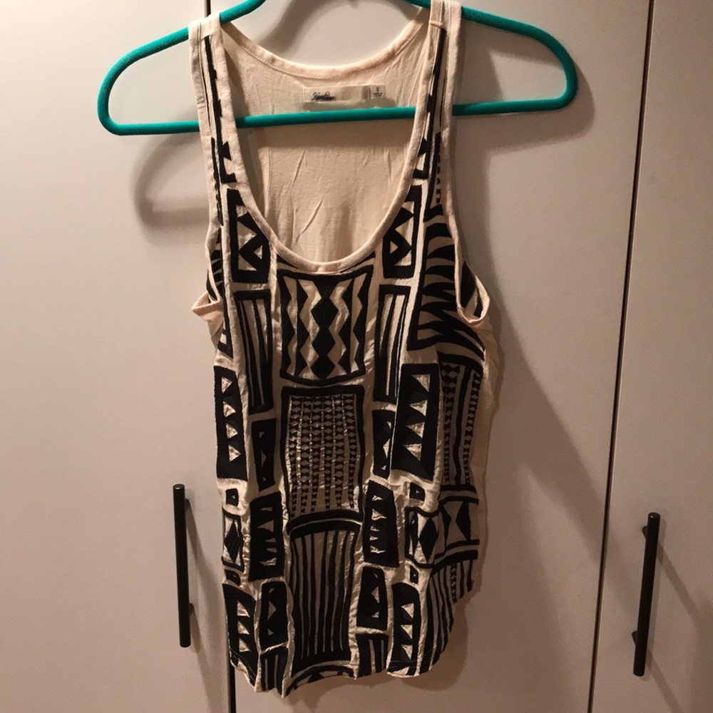 Embroidered tank size small - Madewell